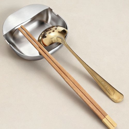 Stainless steel chopstick rest - stainless,