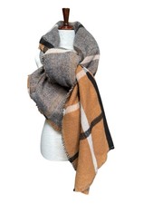 Zara Plaid Warm Blanket Shawl