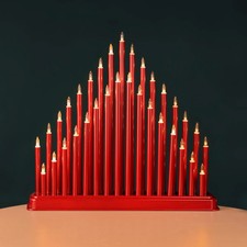 Red pipe christmas candle - 33,