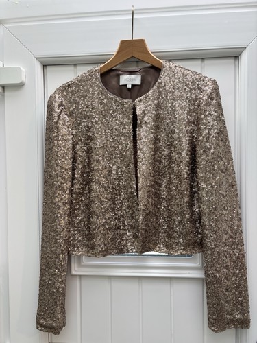 Hobbs bronze sequin bolero - hobbs,