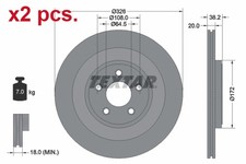 X2 PCS REAR BRAKE DISC ROTOS X2 PCS SET 92178005 TEXTAR I