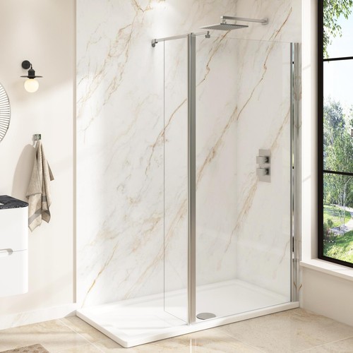 Chrome walk wet room - room, shower