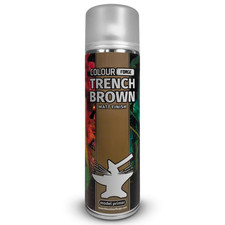 The Colour Forge Trench Brown Matt Finish Model Primer 500ml Aerosol Spray Can