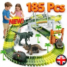 185Pcs Kids Dinosaur Toys Car