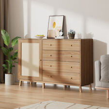 Rustic Side Cabinet Rattan