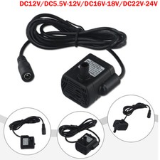 Mini Aquarium Water Pump Submersible Fountain Pond Pump Hydroponics 12VDC
