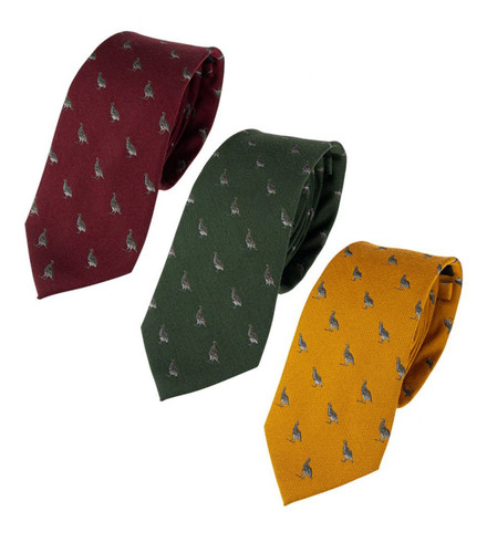 Jack pyke partridge silk tie - pyke,