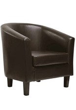 Faux Leather Tub Chair