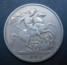 1892 QUEEN VICTORIA OLD HEAD CROWN