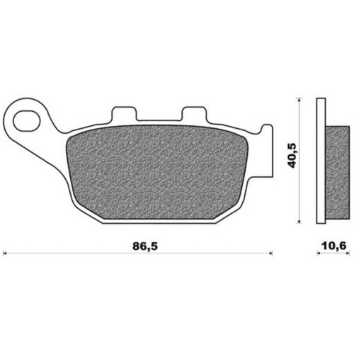 Pair sintered brake pads - brake,