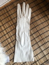 Teen Cream Long Kid Gloves Antique Opera Gloves Beautiful Unworn Cos Play