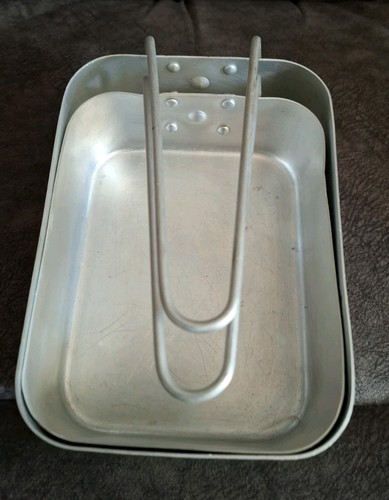 Aluminium nesting mess tins - mess,