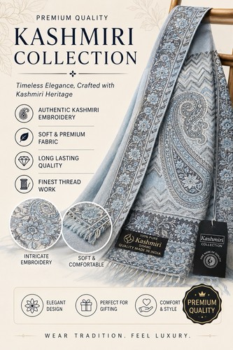 Kashmiri collection blue grey - kashmiri, blue/grey