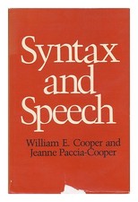 COOPER, WILLIAM E. (1951-? ). PACCIA-COOPER, JEANNE (1955-? ) JOINT AUTHORS Synt