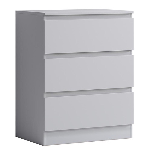 Drawer bedside matt - matt, white