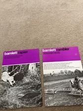Bamlett Rambler Land Roller /knife Mower Rapier Vintage   Farming Brochures x2