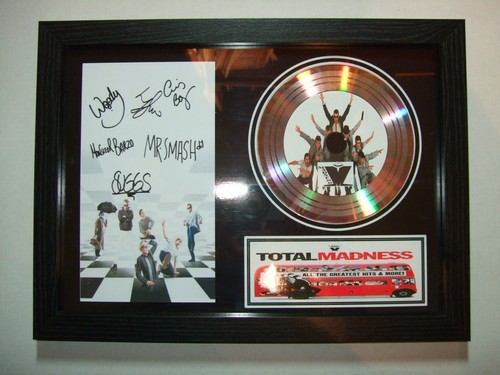 Madness signed disc framed - madness,