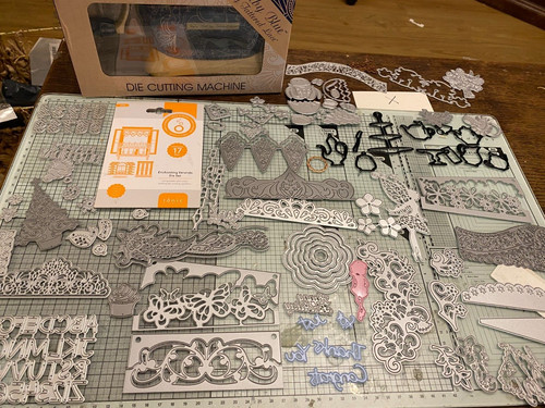 Tattered lace baby blue die - baby,