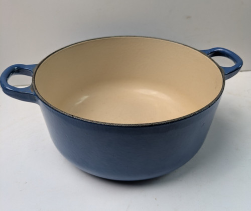 Creuset 20cm blue - cast, iron