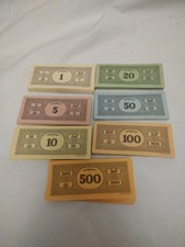 Set of Monopoly Money Deluxe Nostalgia Edition Plain Backs 