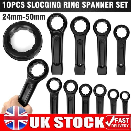 Slogging ring spanner - spanner, set