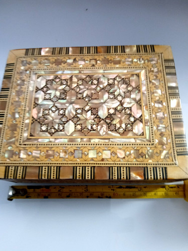 Vintage syrian style marquetry - vintage,