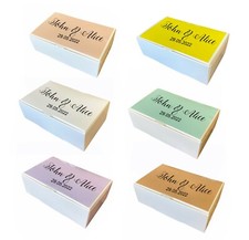 personalised white wedding