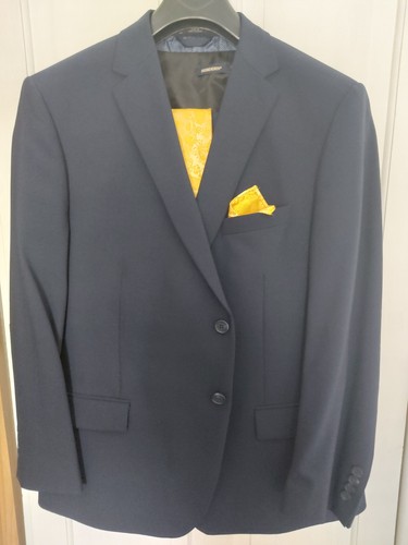 Wedding suit navy - wedding, white
