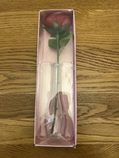 Single Rose With Vase New In