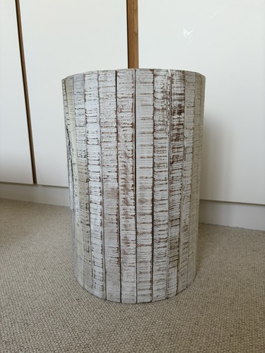 Driftwood side table french - side,