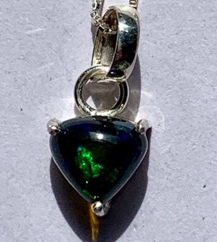 Black fire opal - black,