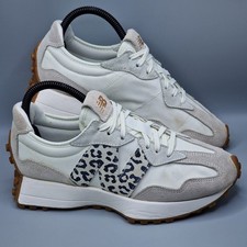 New Balance 327 Trainers Sea Salt Leopard Womens Size UK 5