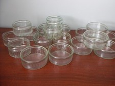 18 Empty Dumpy Glass Jars no