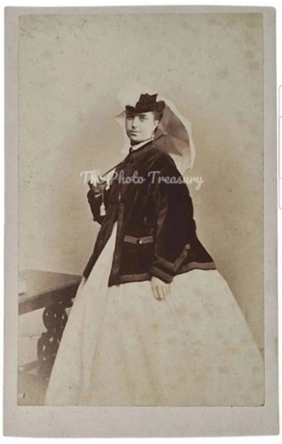Cdv pretty lady open - cdv,