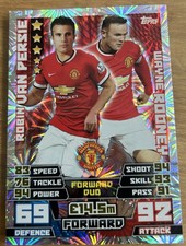 Match Attax 2014/15 Robin Van Persie & Wayne Rooney Forward Duo