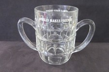 Ansells Double Handed Dimple Beer Glass