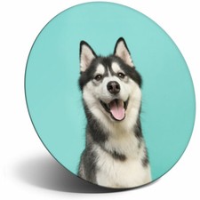 Awesome Fridge Magnet - Happy Husky Dog Smiling Puppy Cool Gift #21709