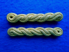 PAIR BRITISH MILITARY OFFICERS GOLD TWIST SHOULDER CORDS, SHOULDER BOARDS