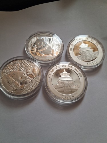 Chinese panda silver coins - chinese,