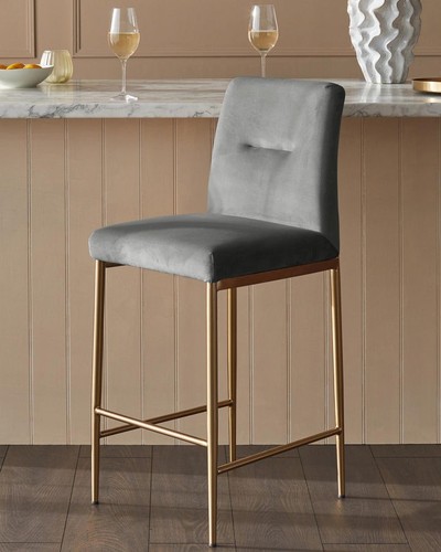 Danetti keira velvet bar stool - danetti,