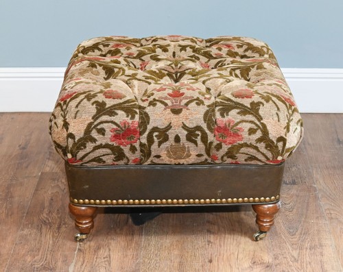 Victorian footstool stool - victorian,