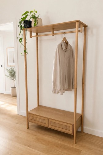 Vonhaus sienna rattan clothes - rattan,