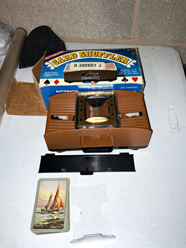 Battery operated card shuffler - battery,