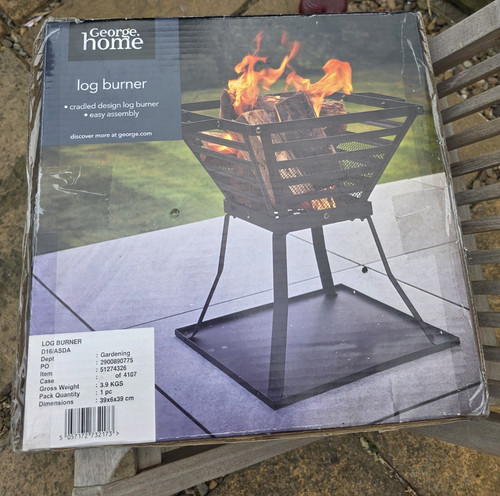 George home wood fire pit - home,