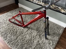 Scott Candy Red Frame  With Fox Forks Crank Brothers H/set Spank Stem And Bars