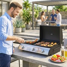 Burner gas plancha bbq - gas,