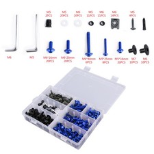 Blue Fairing Bolts Screws Kit