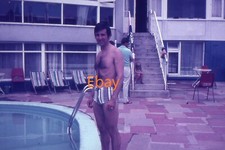 35mm Slide - Man In Trunks