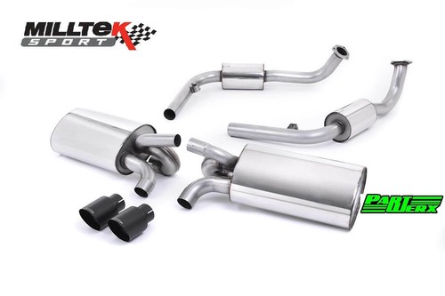 Milltek cat back exhaust - cat, black