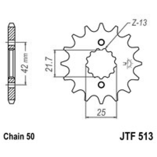 Sprocket 513 z16 gs - jt,